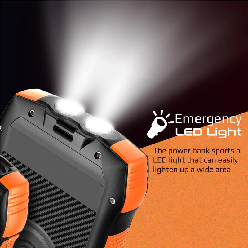 20000mAh Rugged EcoLight™ Solar Power Bank 5 in1 JAZEERATALAHLAM