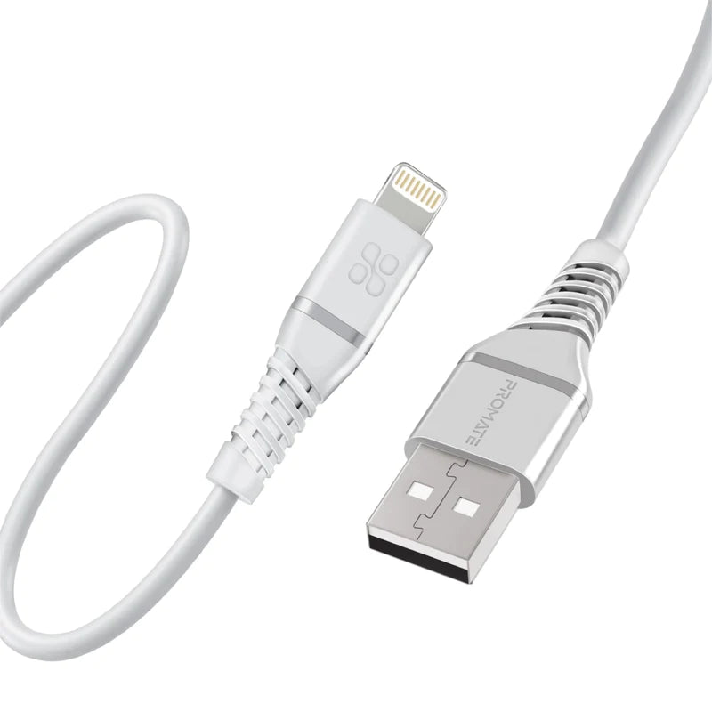 Promate Ultra-Fast  USB-A To Lightning soft silicpne cable JAZEERATALAHLAM