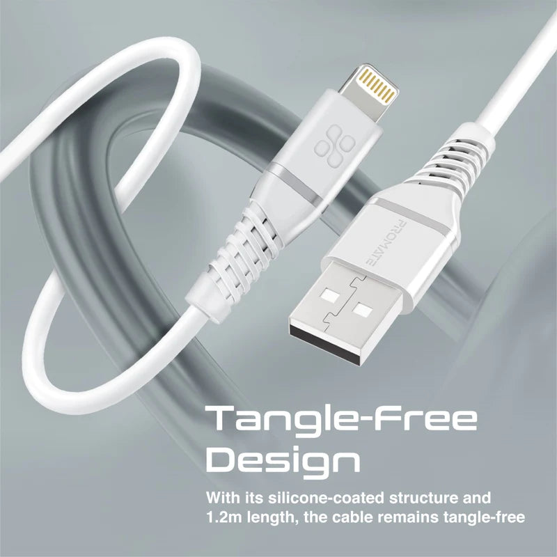 Promate Ultra-Fast  USB-A To Lightning soft silicpne cable JAZEERATALAHLAM