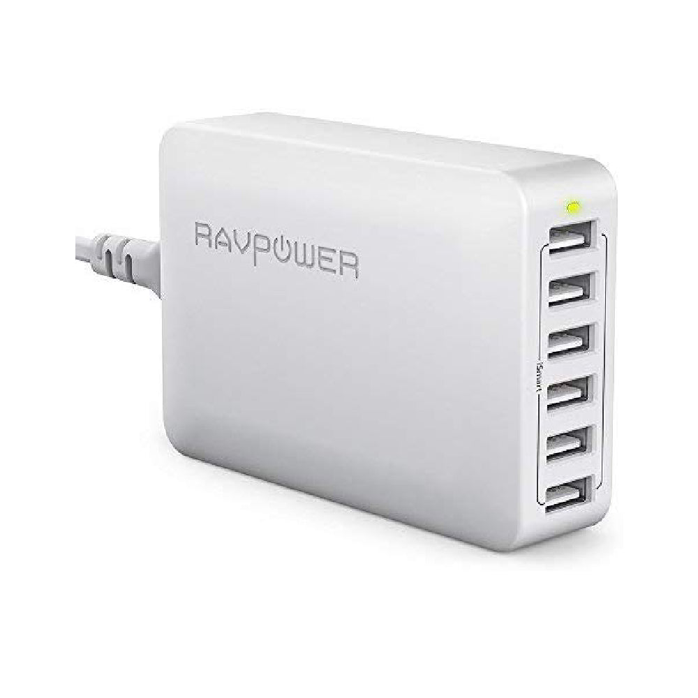 RAVpower 60W 6-Port Desktop Charger JAZEERATALAHLAM