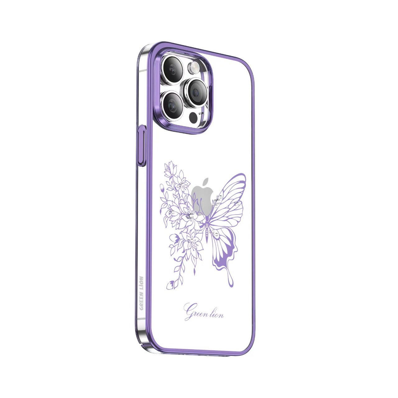 Green Lion Nature 2 Butterfly Case for iPhone 14 Pro Max / 14 Pro JAZEERATALAHLAM