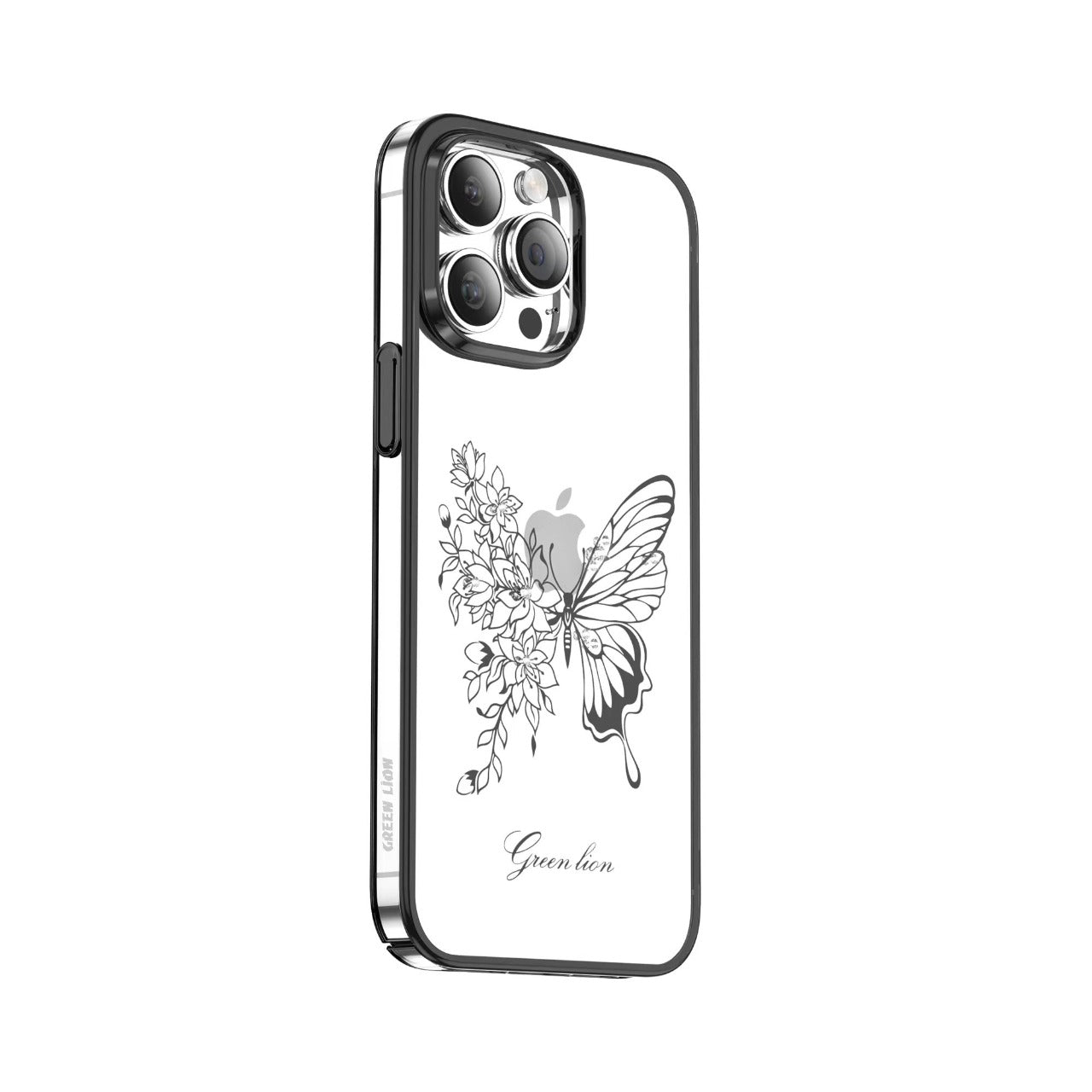 Green Lion Nature 2 Butterfly Case for iPhone 14 Pro Max / 14 Pro JAZEERATALAHLAM