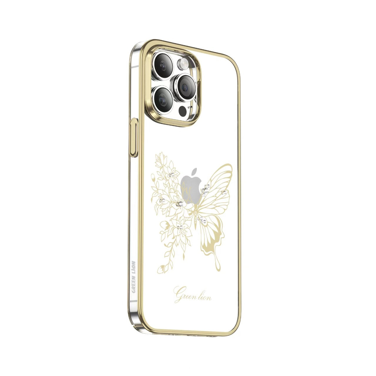 Green Lion Nature 2 Butterfly Case for iPhone 14 Pro Max / 14 Pro JAZEERATALAHLAM