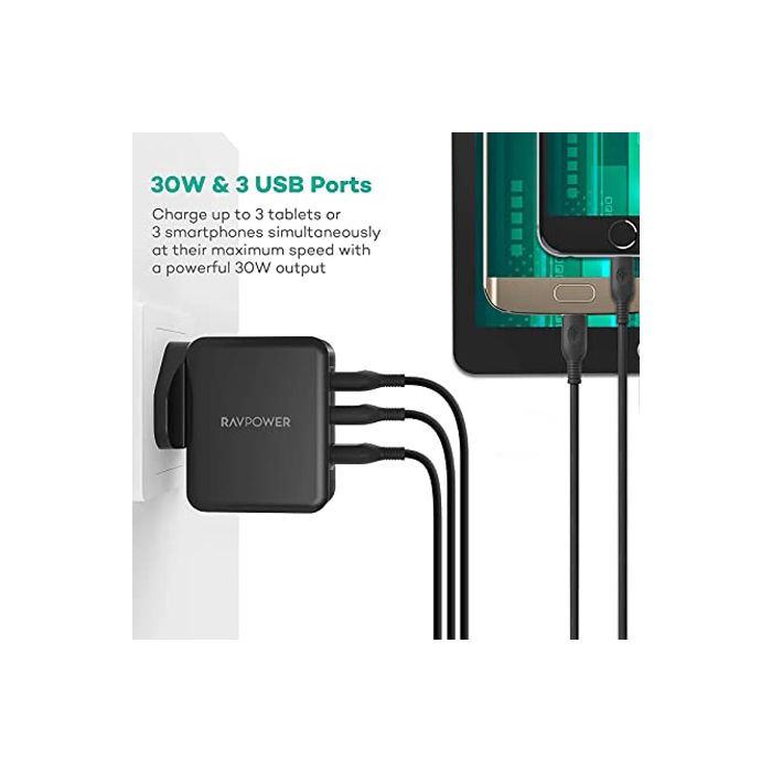 Prime 30w 3-Port Wall charger JAZEERATALAHLAM