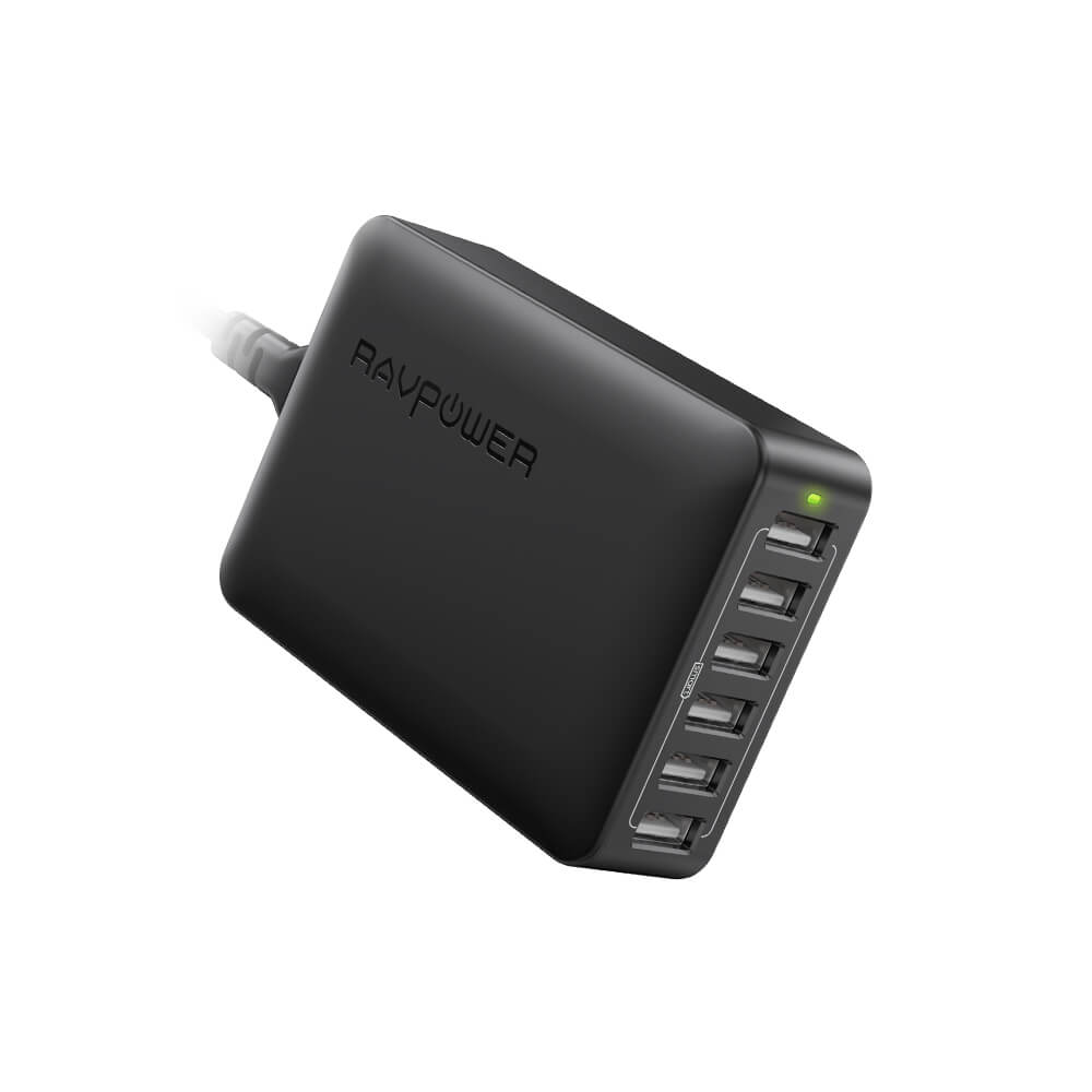 RAVpower 60W 6-Port Desktop Charger JAZEERATALAHLAM